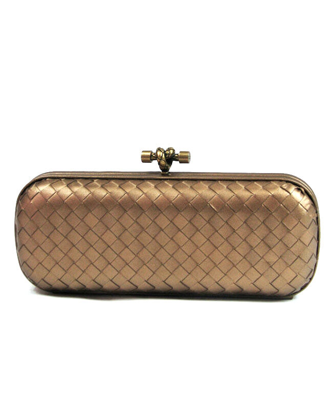 Bottega Veneta Intrecciato Clutch Bronze-Coloured